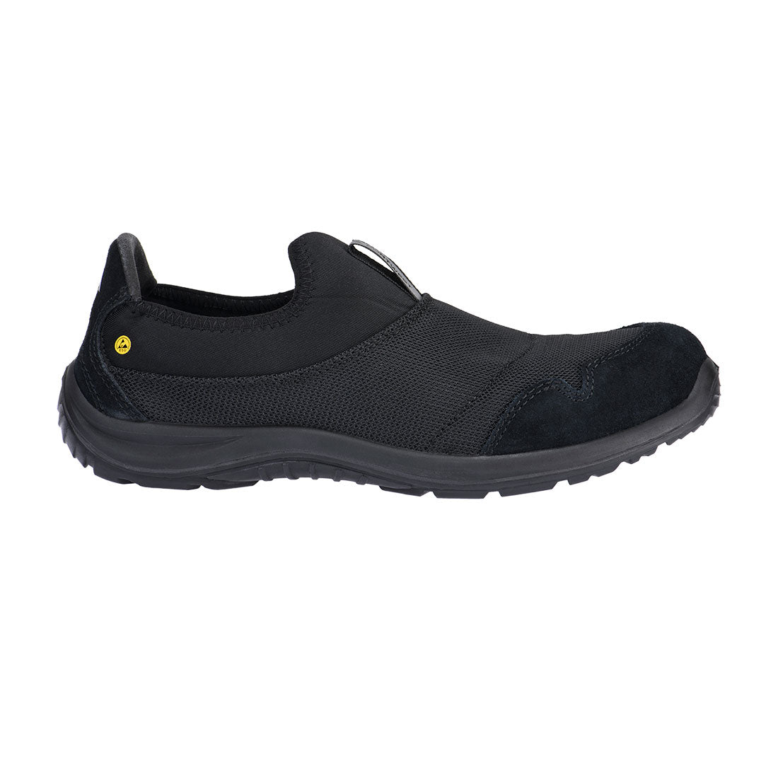 FT55 - Steel Textiel slip on Schoen S1P SR FO ESD - Portwest - Zwart