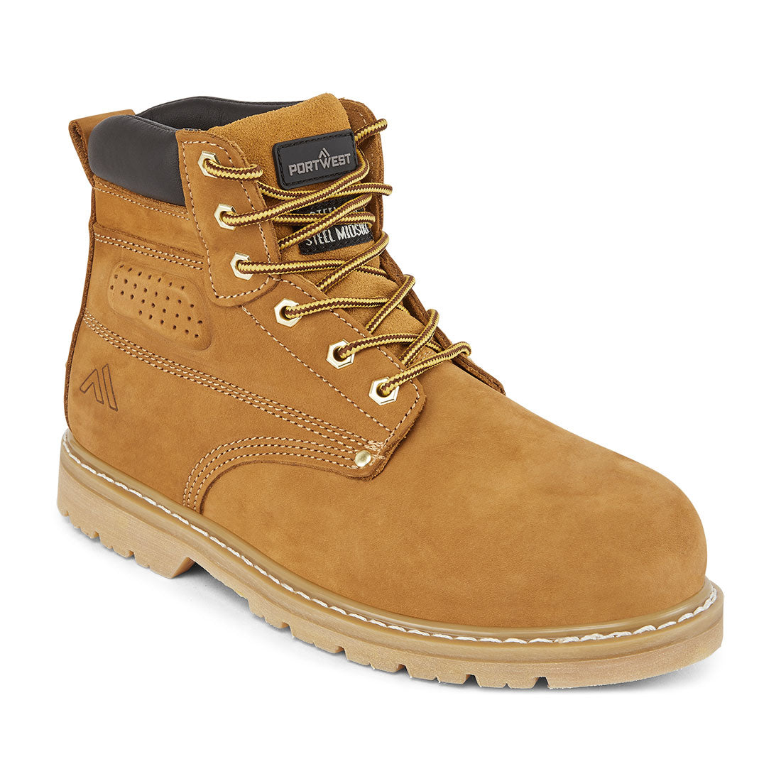 FW35 - Steel Nubuck lederen enkellaars SBP HRO - Portwest - Honey
