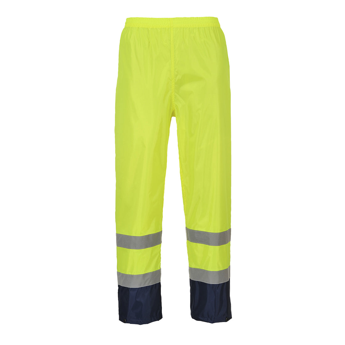 H444 - Hi-Vis Klassieke Tweekleuren Regenbroek - Portwest - Geel/Marineblauw