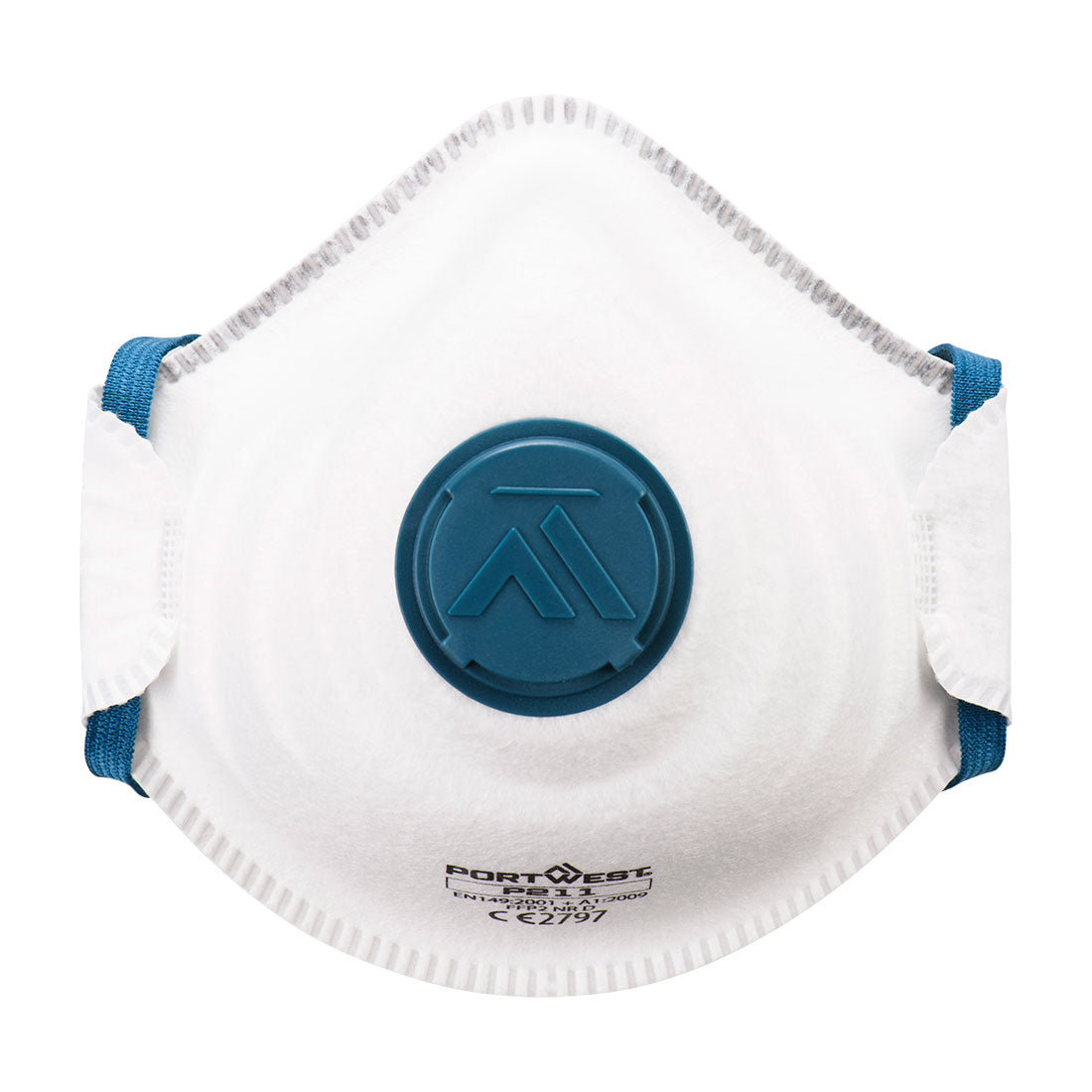 P211 - FFP2 Koolstof Masker met Ventiel (pk10) - Portwest - Wit