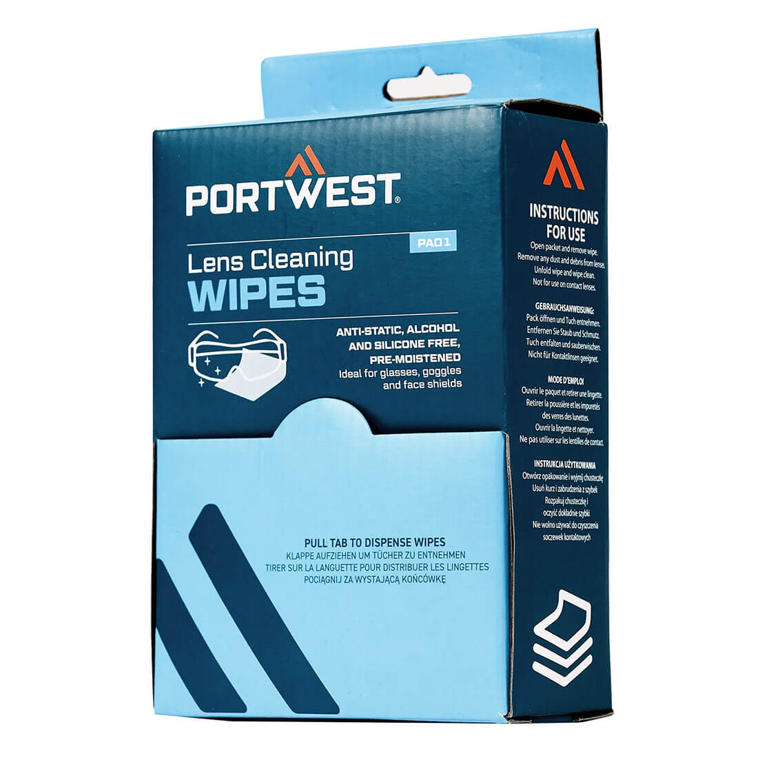 PA01 - Brillen Schoonmaakdoekjes - Portwest - Wit