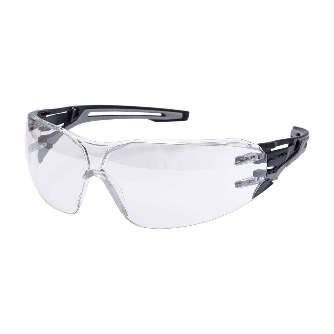 PR01 - Antraciete Wraparound Veiligheidsbril - Portwest - Mirror (Indoor/Outdoor)