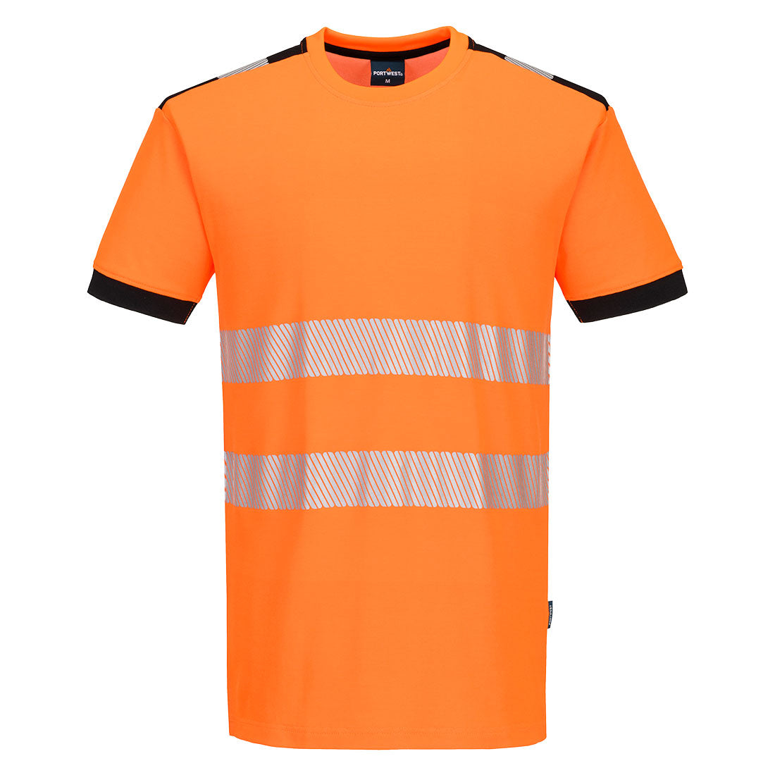 PW318 - PW3 Hi-Vis Cotton Comfort T-Shirt S/S - Portwest - Oranje/Zwart