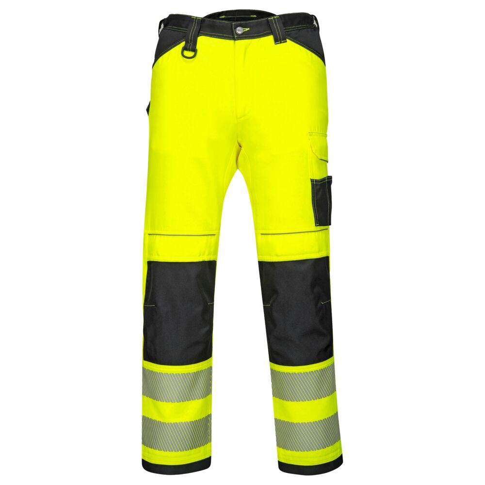 PW340 - PW3 Hi-Vis Broek - Portwest - Geel/Zwart