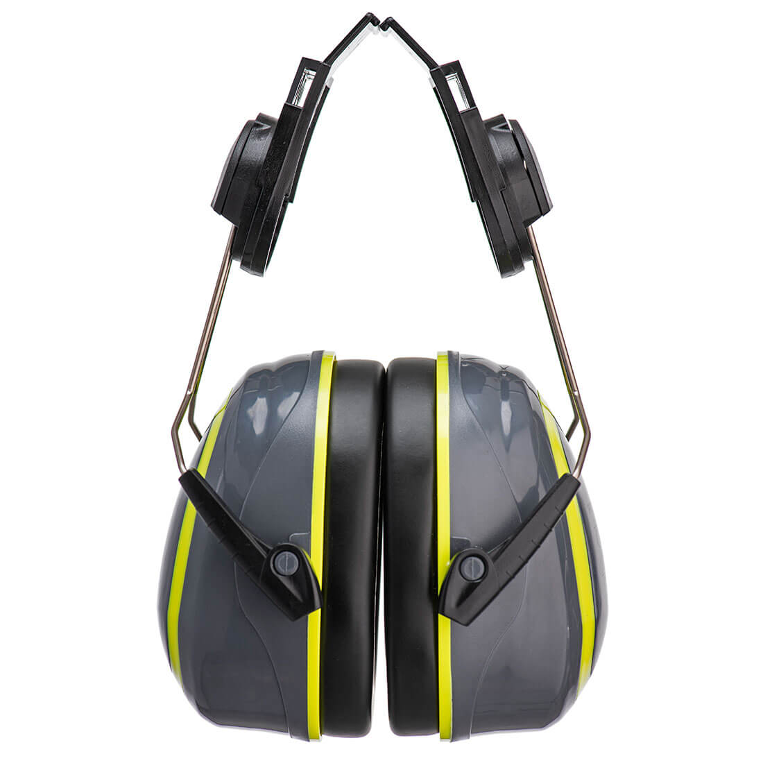 PW76 - HV Extreme Ear Defenders Medium Clip-On - Portwest - Grijs/Geel