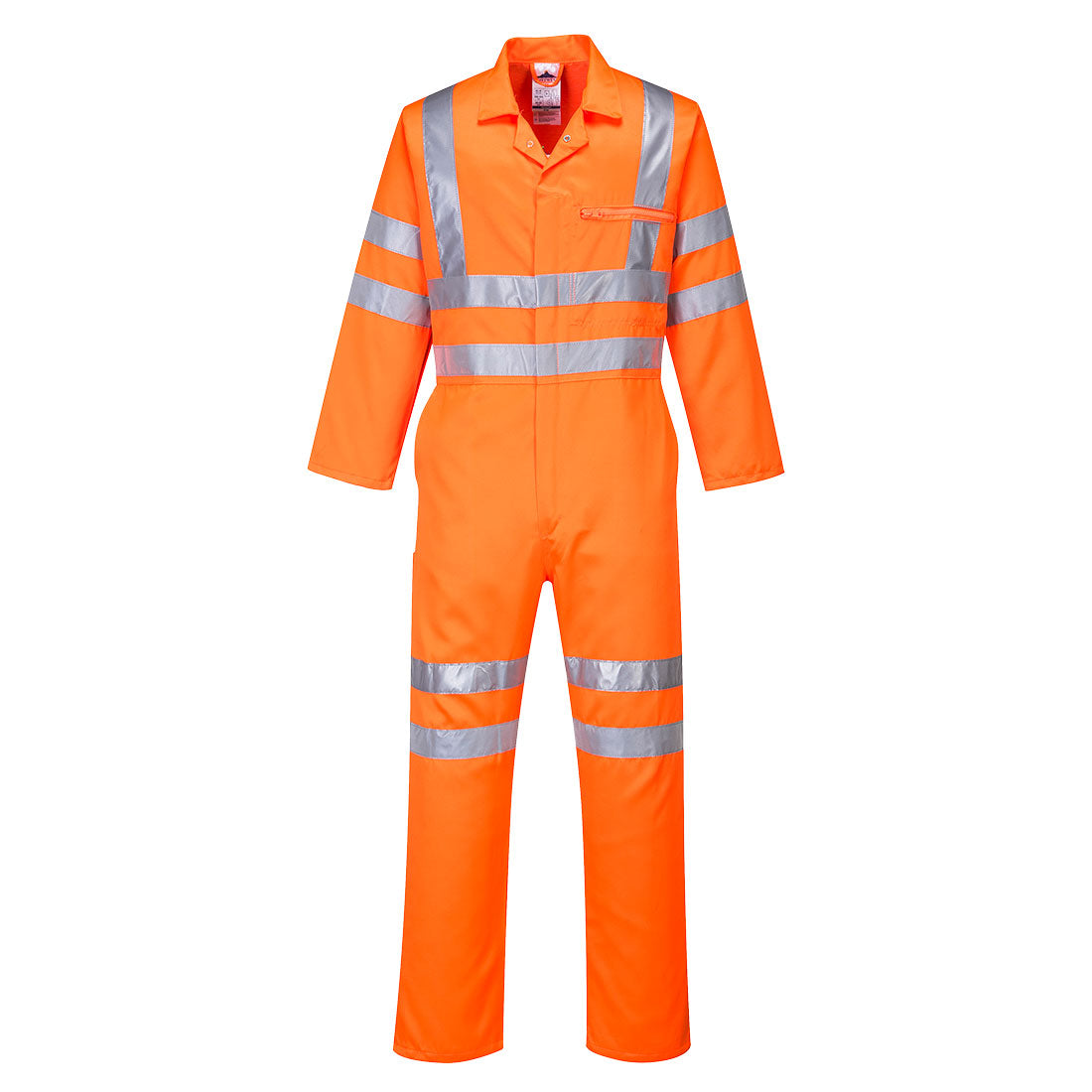 RT42 - Hi-Vis Poly Katoenen Service Overall - Portwest - Oranje Lang