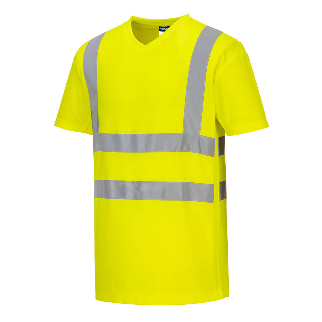 S179 - T-shirt met mesh en V-hals. - Portwest - Geel