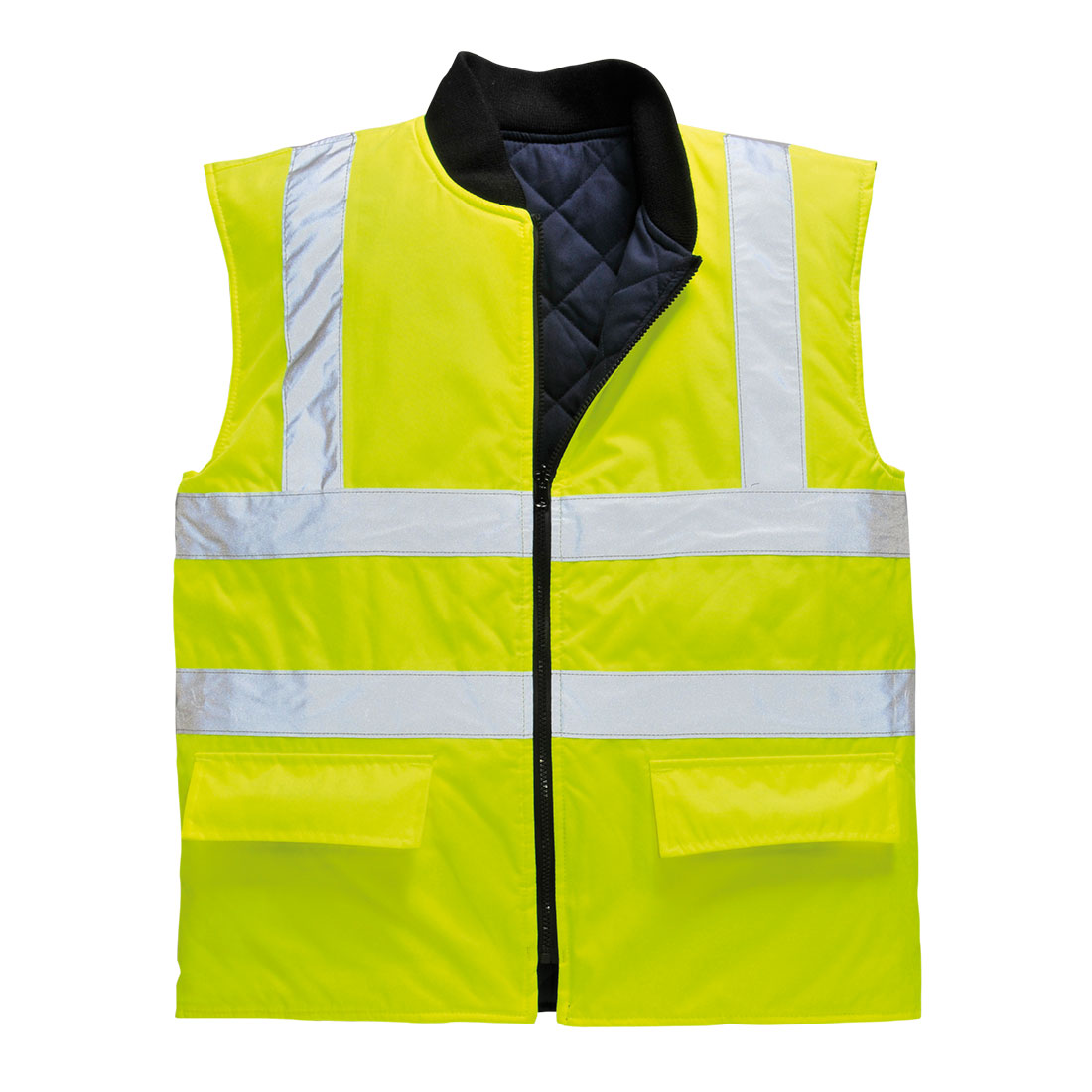 S469 - Hi-Vis Omkeerbare Bodywarmer - Portwest - Geel