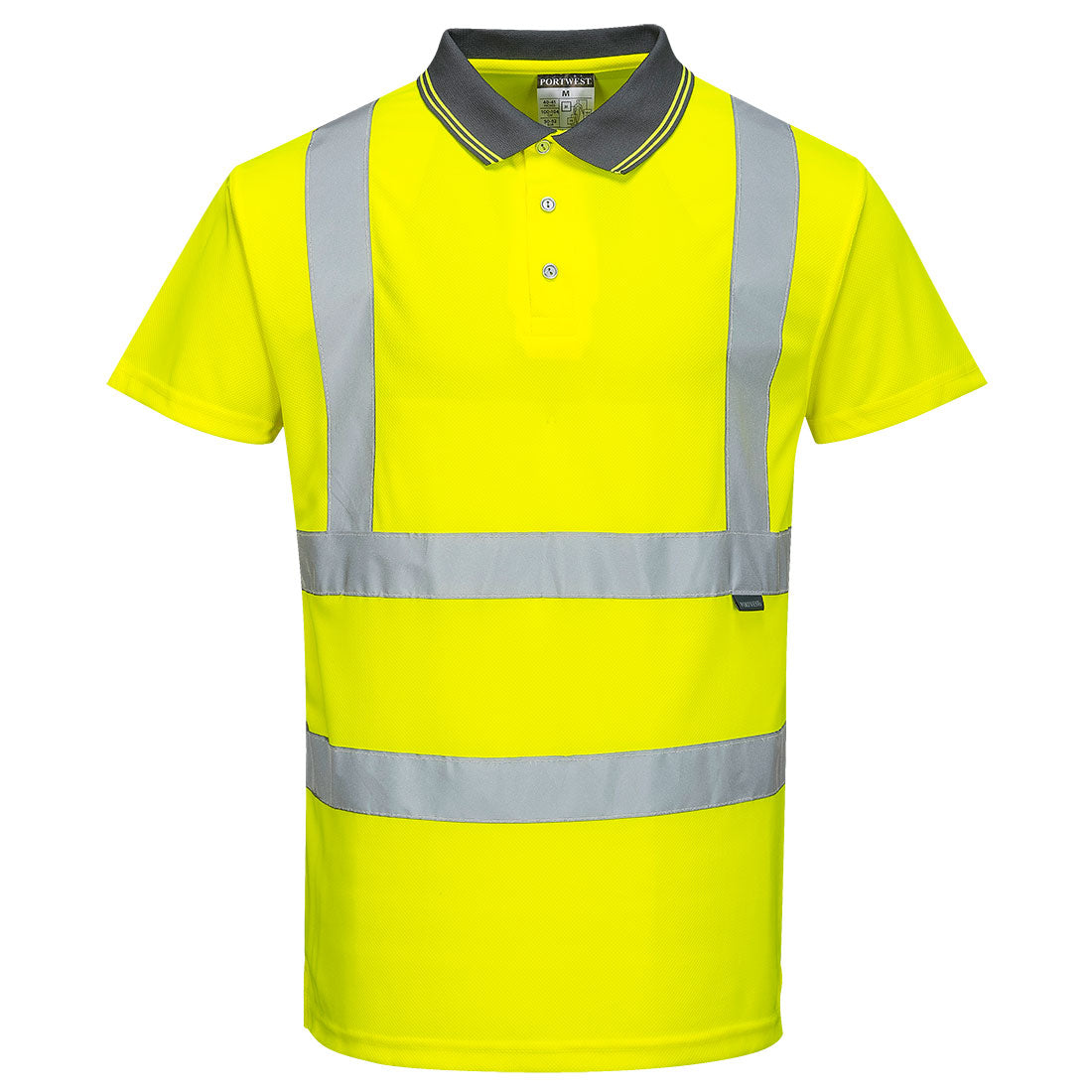 S477 - Hi-Vis Korte Mouw Polo - Portwest - Geel