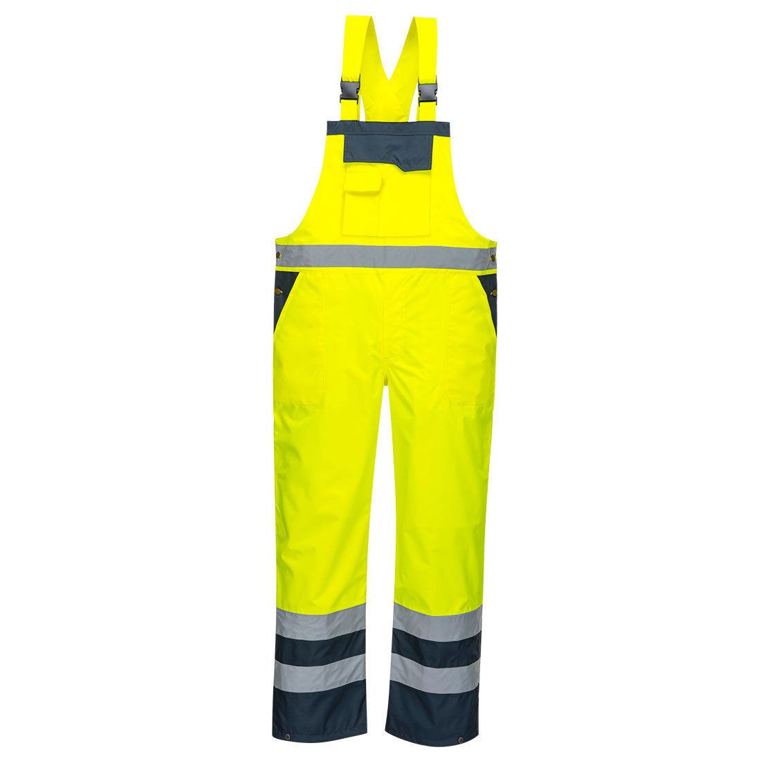 S488 - Twee Kleuren Amerikaanse Overall - Ongevoerd - Portwest - Geel/Marineblauw