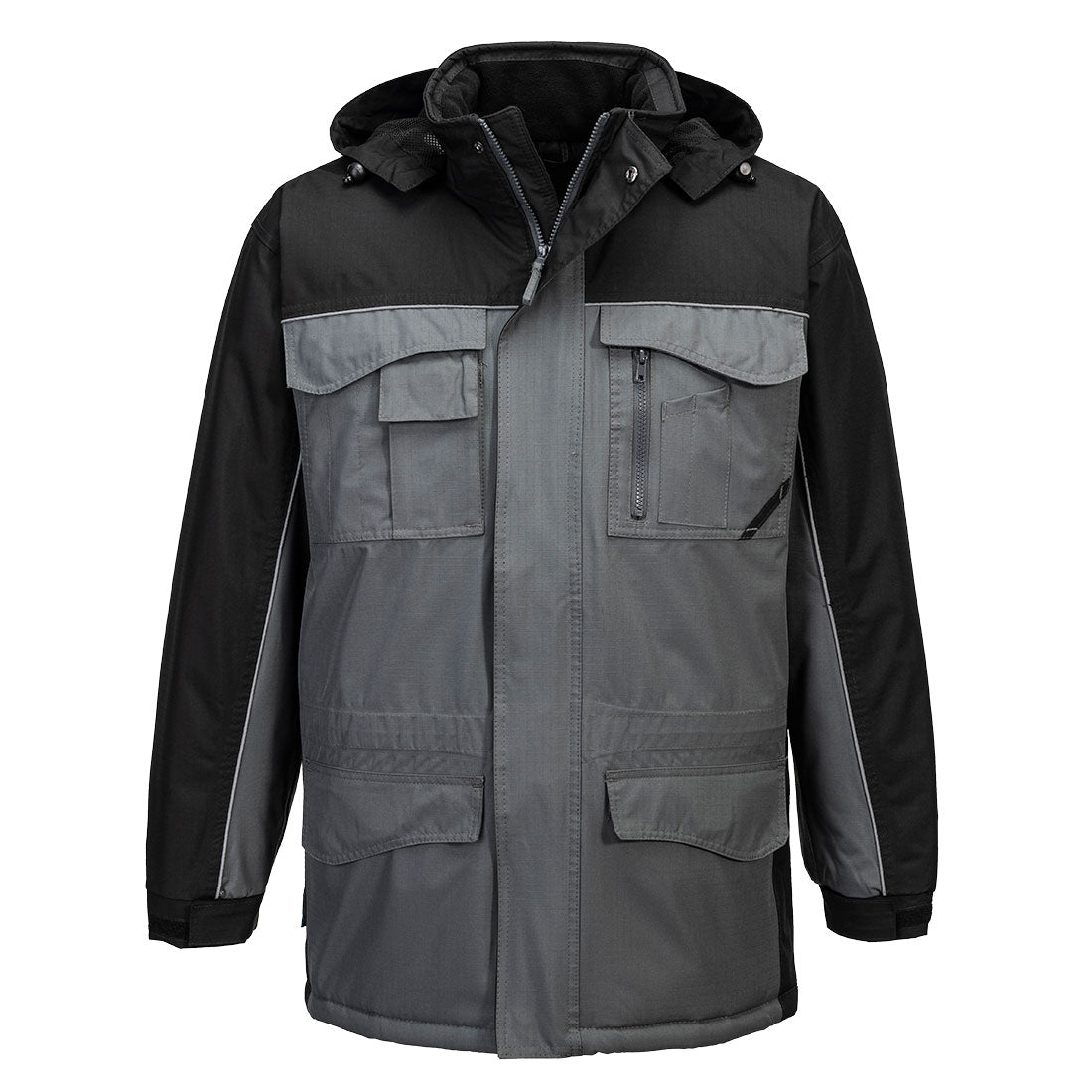 S562 - RS  Parka - Portwest - Zwart/Grijs