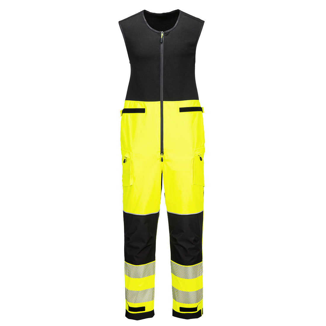 T150 - PW3 Hi-Vis Regenbestendige Salopette (3L) - Portwest - Geel/Zwart