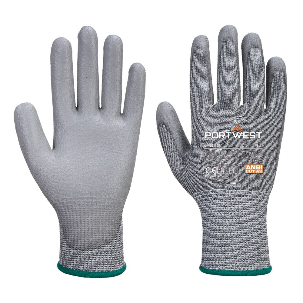 VB622 - Automaat Cut C13 PU Handschoen (144 paar) - Portwest - Grijs