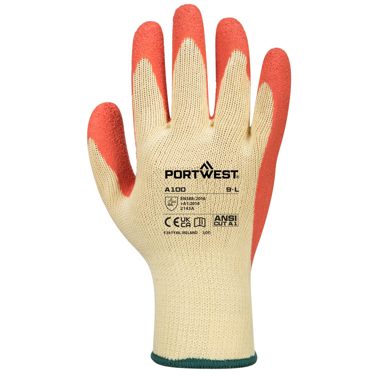 A100 - Griphandschoen - Latex - Portwest