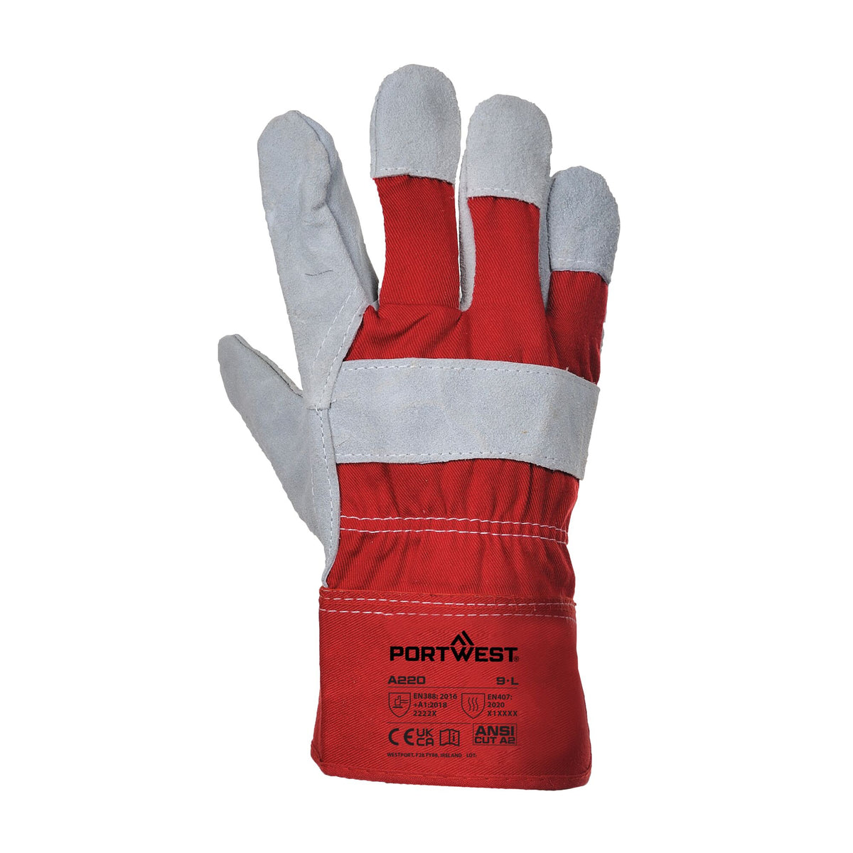 A220 - Premium Chrome Rigger Handschoen - Portwest