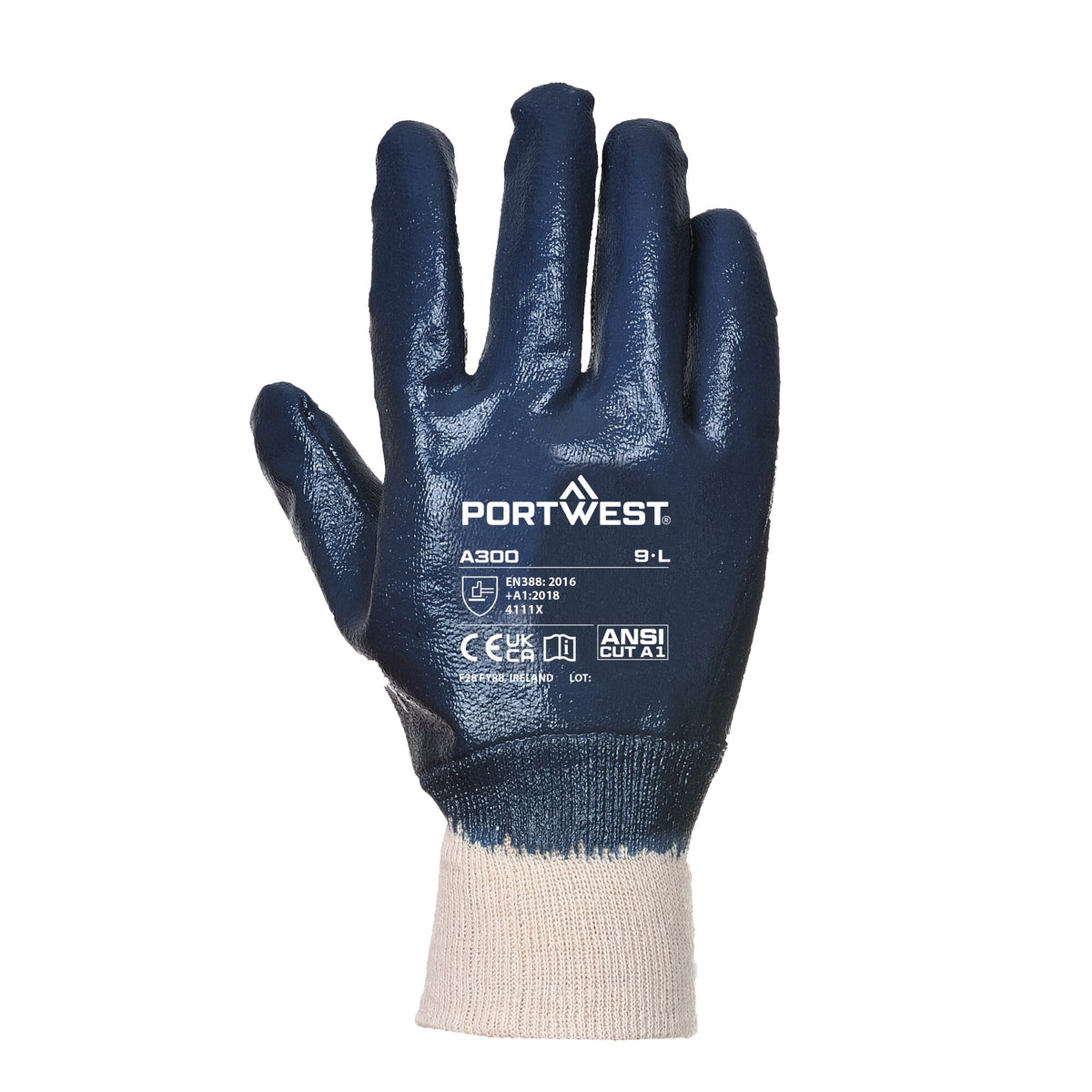 A300 - Nitril handschoen met gebreid manchet - Portwest