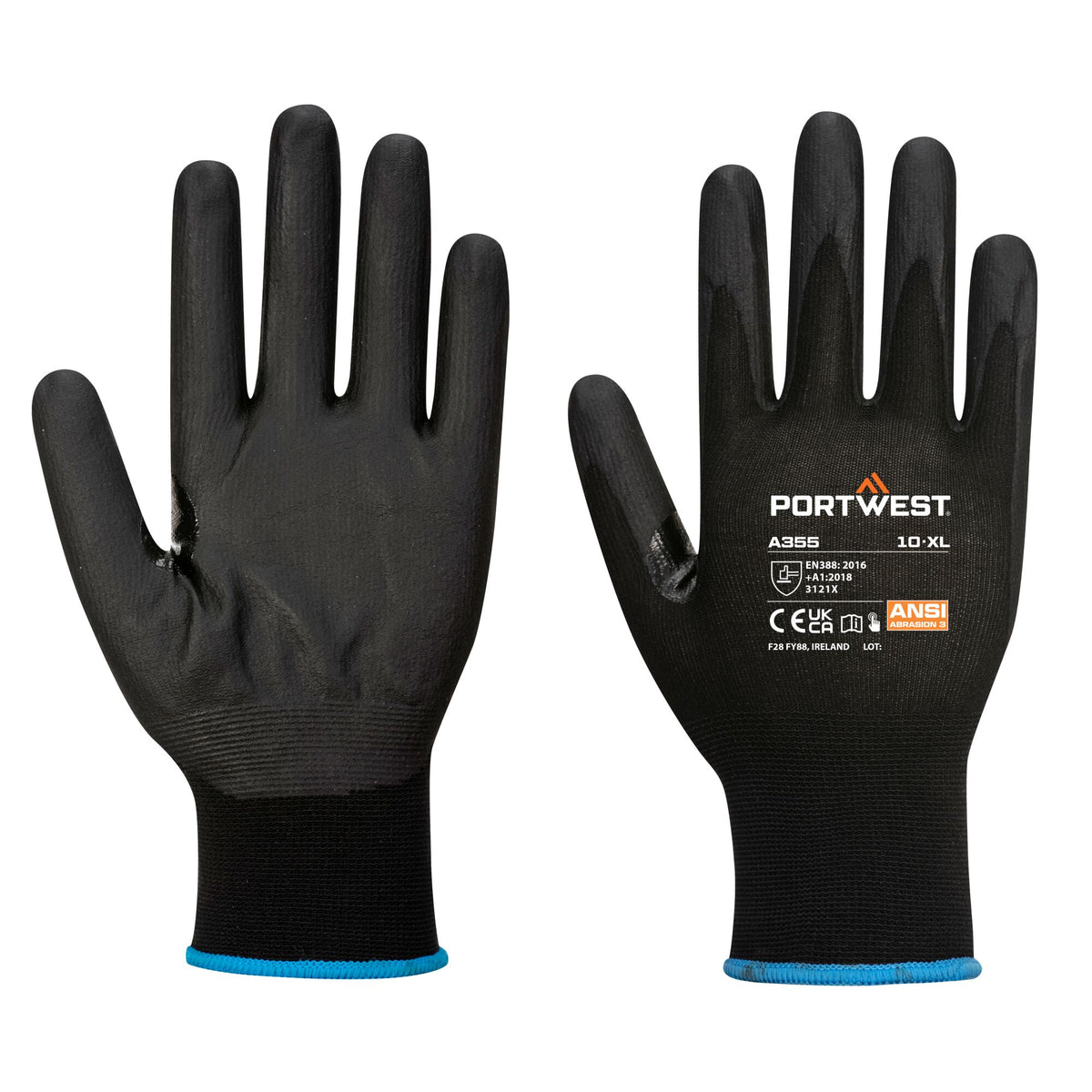 A355 - NPR15 Touchscreenhandschoen van nitrilschuim (PK12) - Portwest