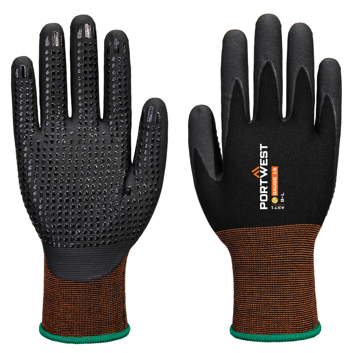 GP Grip 15 Nitril Micro Foam Handschoen met dots - Portwest A371