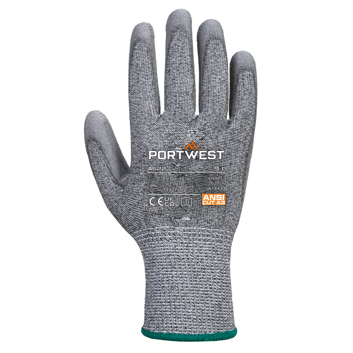 MR Snijbestendige handschoen met PU handpalm - Portwest A622 Portwest