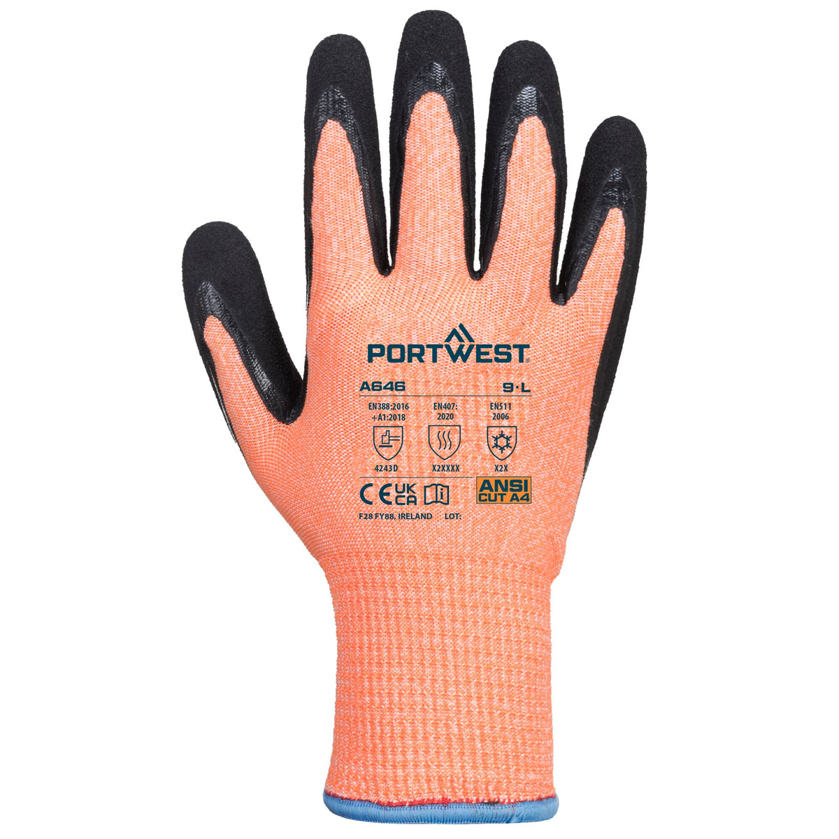 Vis-Tex Snijbestendige D13 Nitril Handschoen - Portwest A646 Portwest