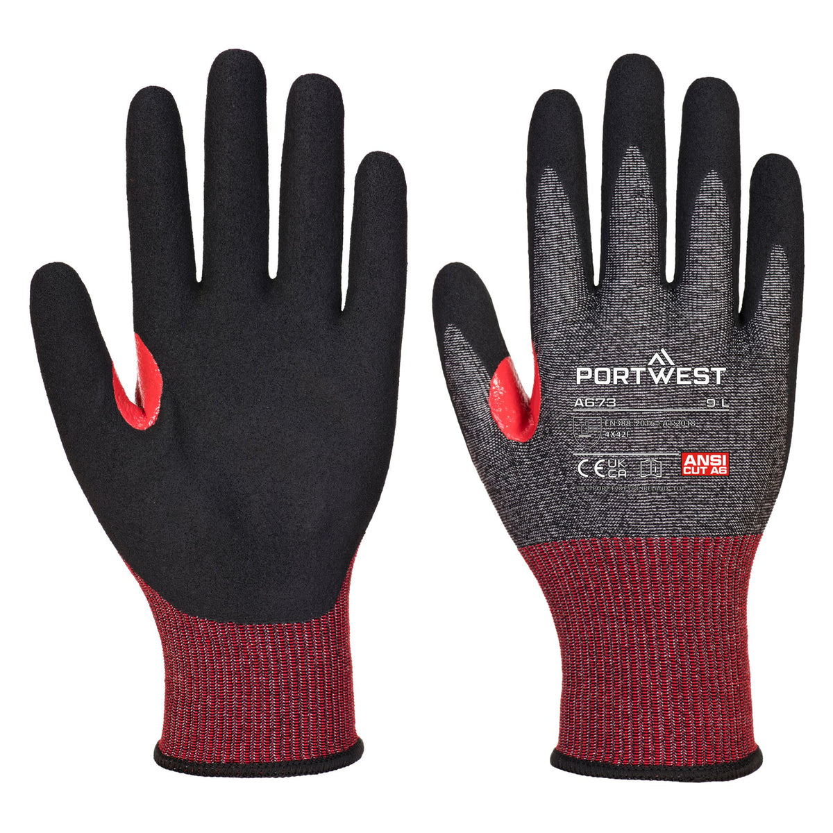 CS Nitril Snijbestendige Handschoen - Portwest A673 Portwest