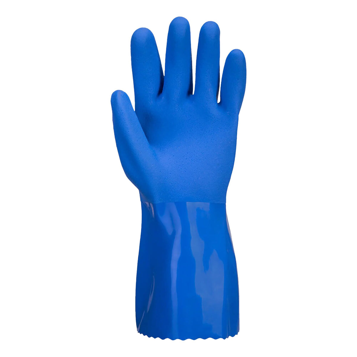 Chemical-resistant blue PVC glove - Portwest A881