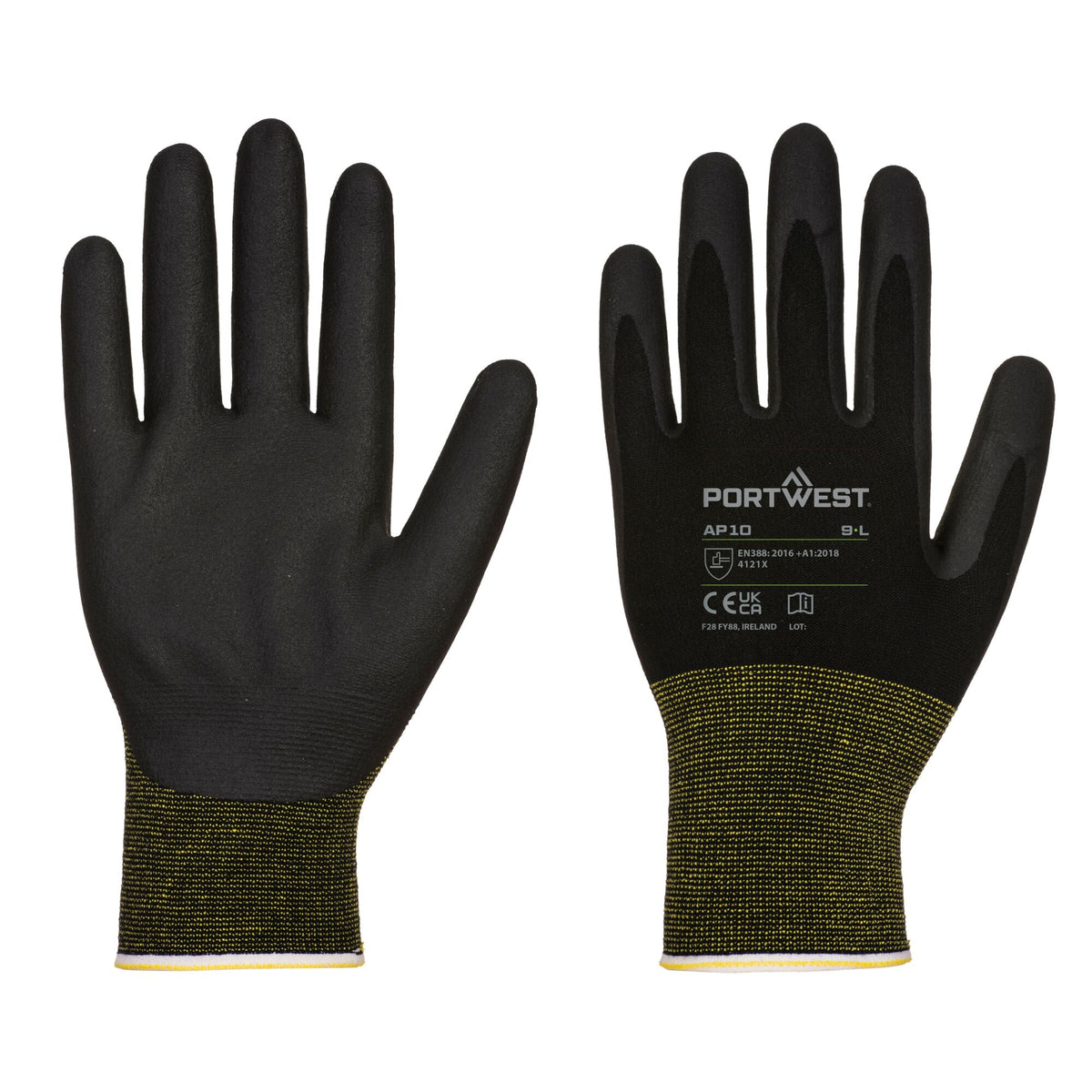 NPR15 Schuim Nitril Bamboe Handschoen - 12 st. - Portwest AP10