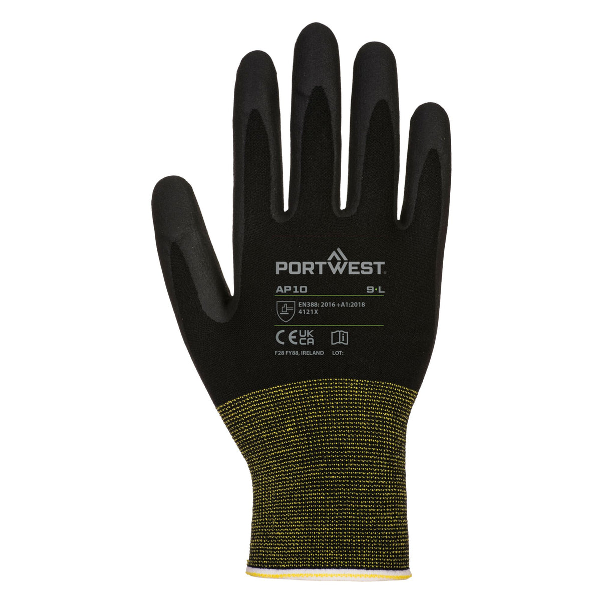 NPR15 Schuim Nitril Bamboe Handschoen - 12 st. - Portwest AP10 Portwest