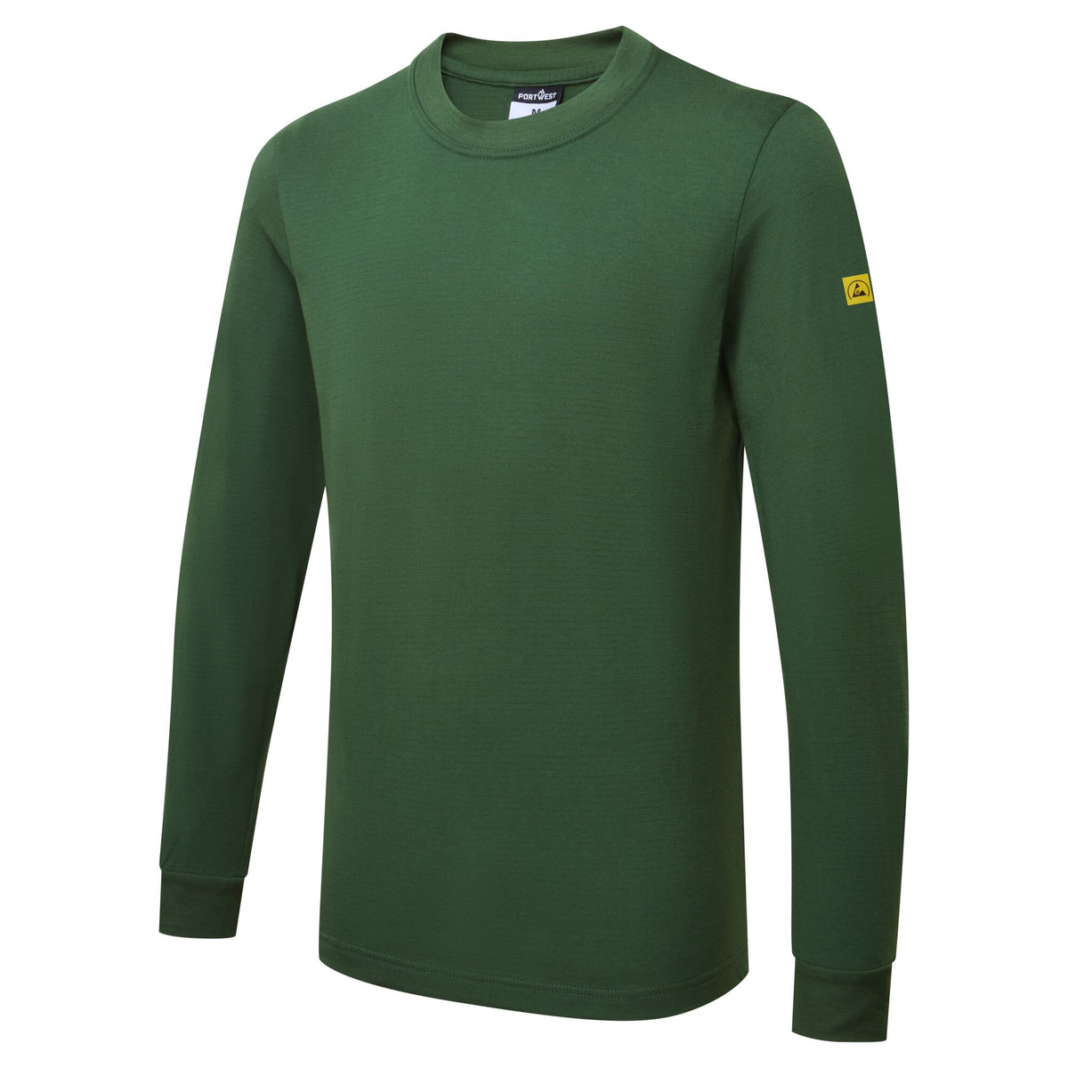 Anti-statisch ESD T-Shirt Lange Mouw - Portwest AS22 Portwest
