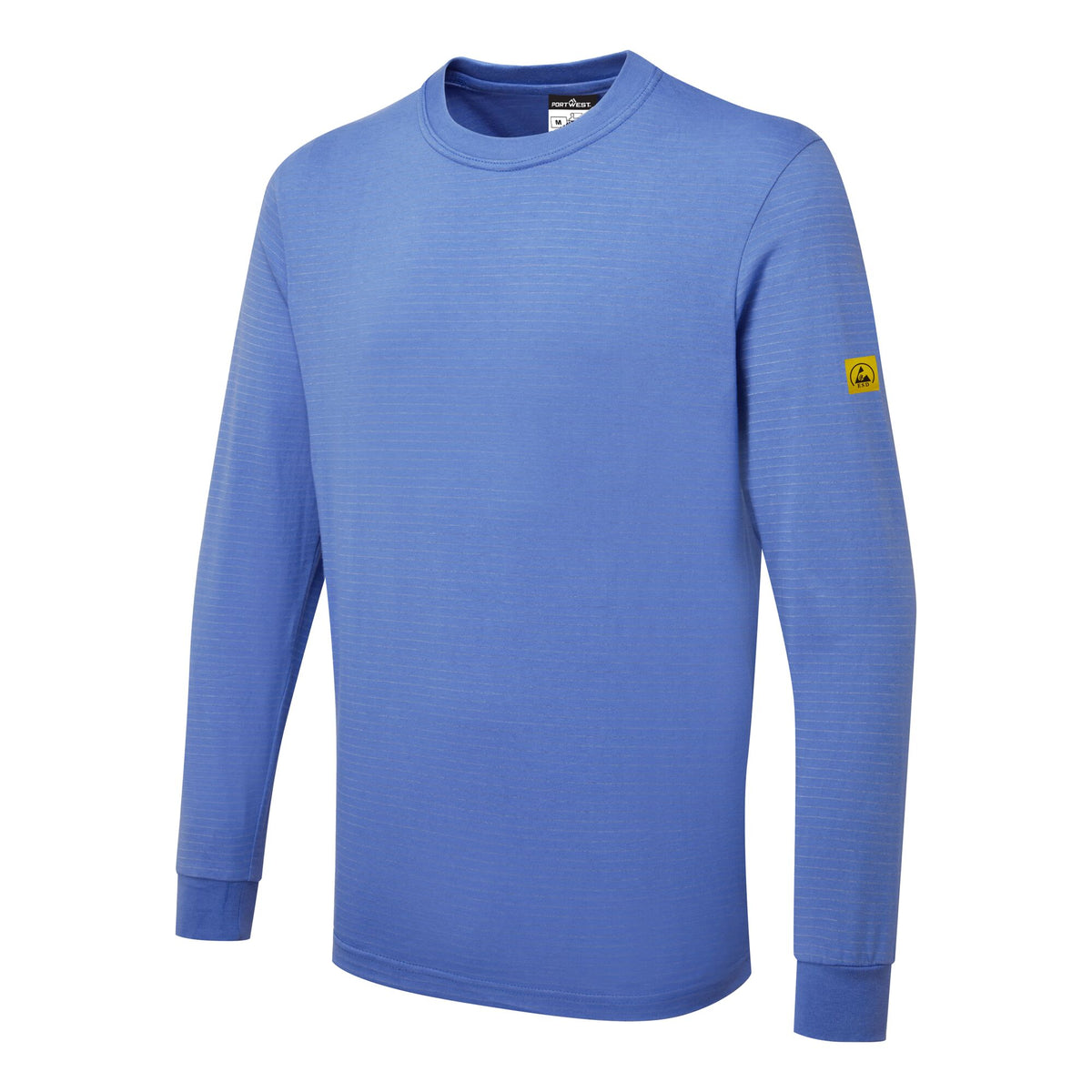 Anti-statisch ESD T-Shirt Lange Mouw - Portwest AS22 Portwest