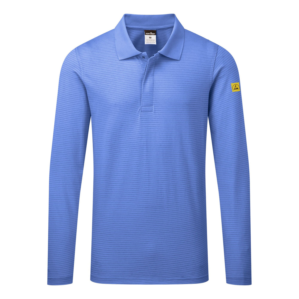 Anti-Static ESD Long Sleeve Polo Shirt - Portwest AS23