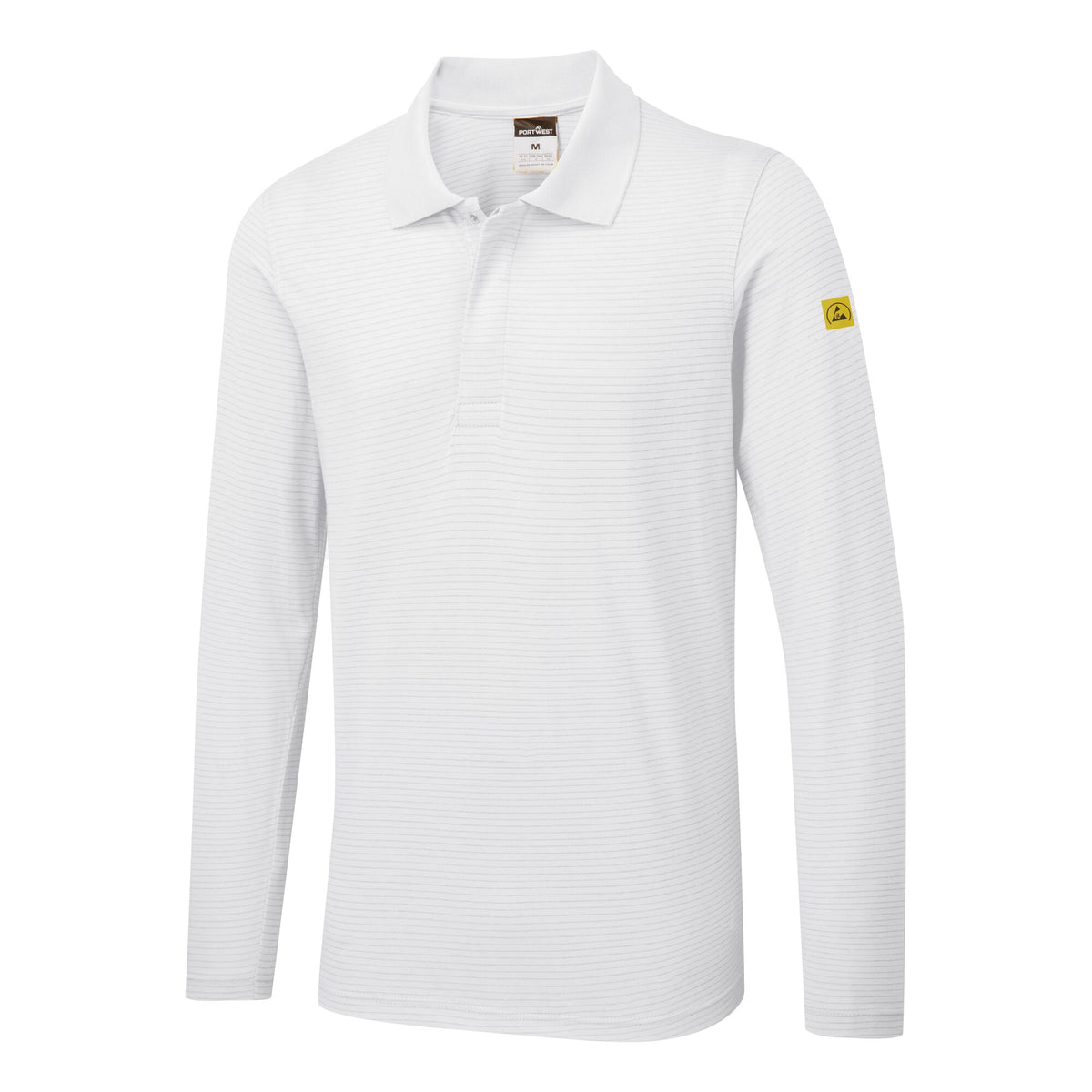 Anti-Static ESD Long Sleeve Polo Shirt - Portwest AS23