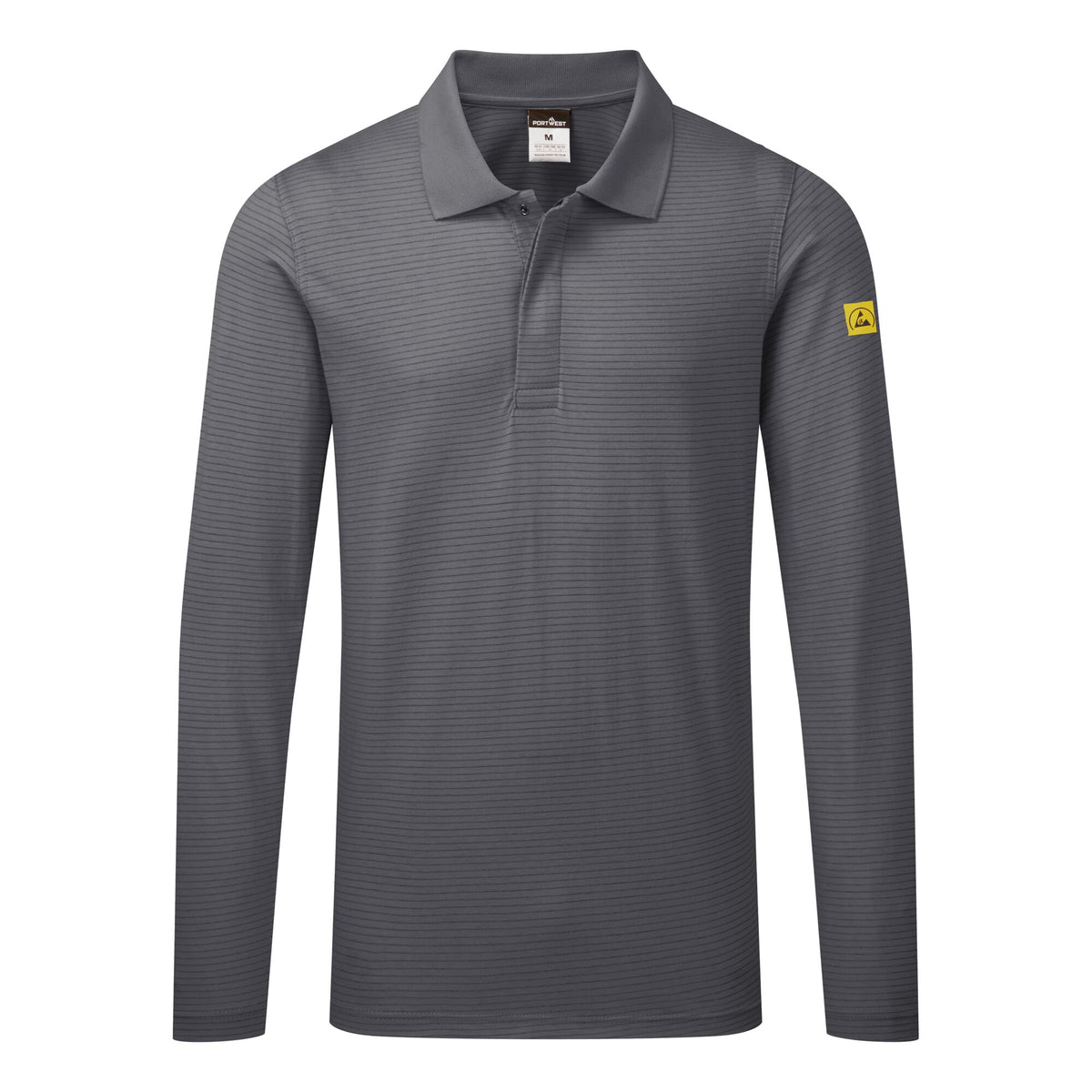 Anti-Static ESD Long Sleeve Polo Shirt - Portwest AS23