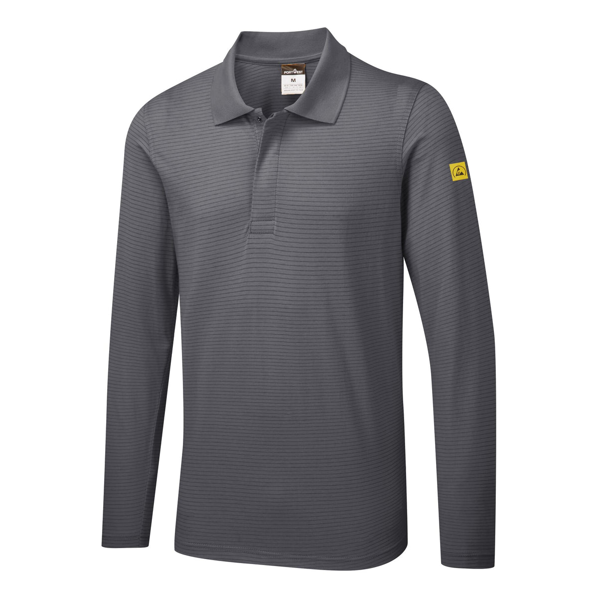 Anti-Static ESD Long Sleeve Polo Shirt - Portwest AS23