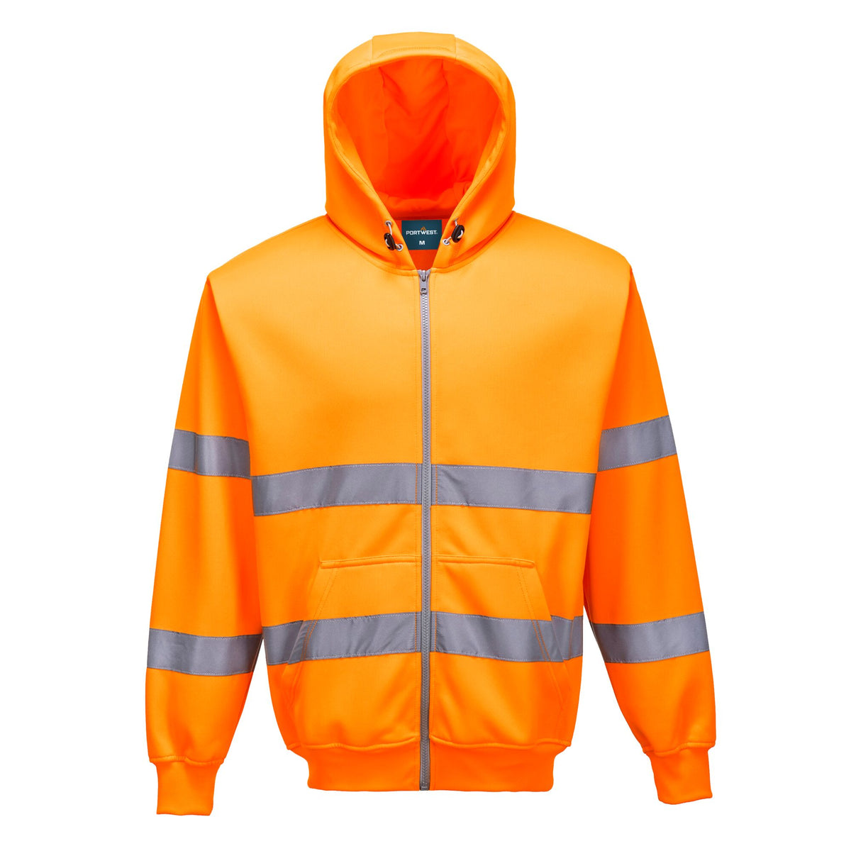 Hi-Vis Zipsweater met capuchon en rits - Portwest B305 Portwest