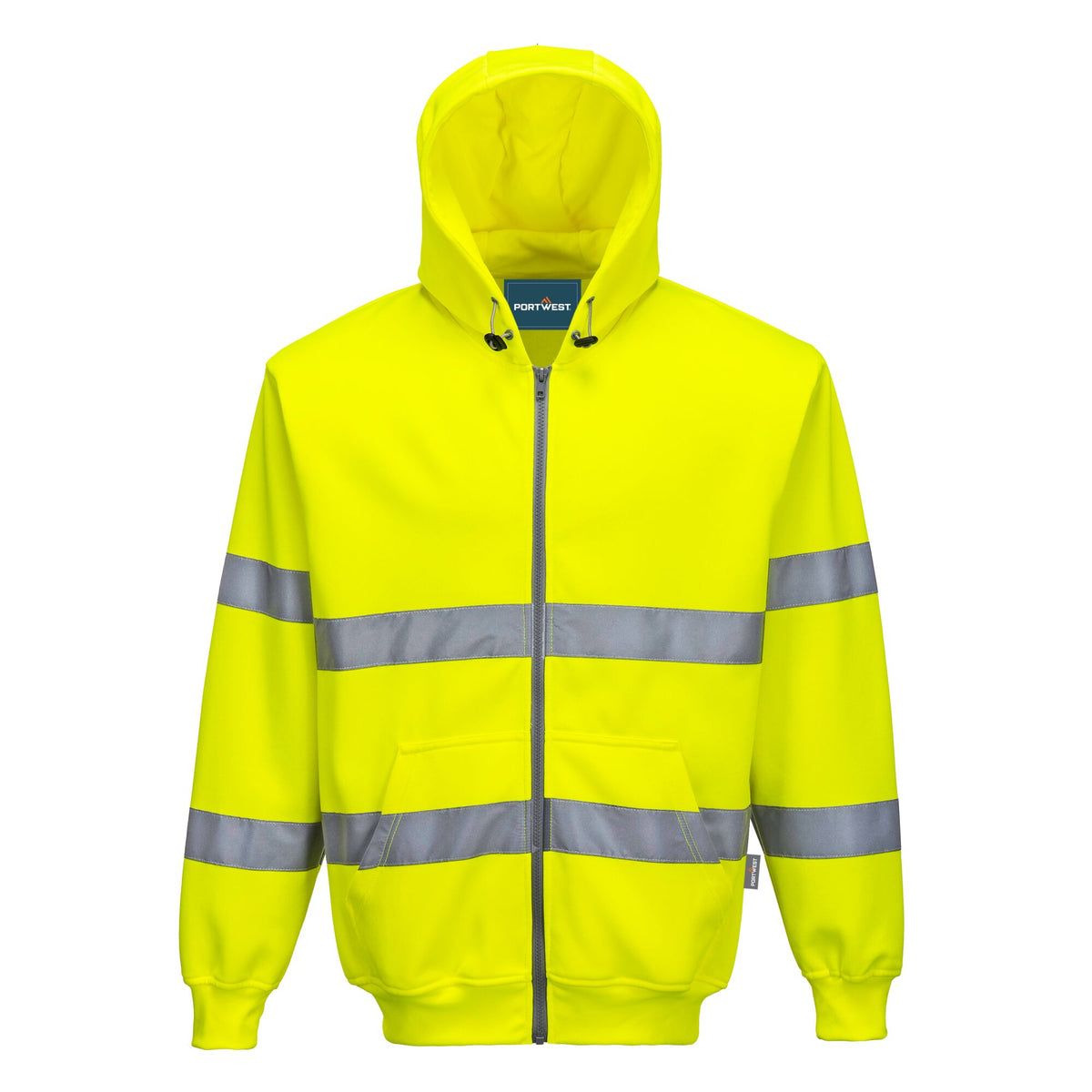 Hi-Vis Zipsweater met capuchon en rits - Portwest B305 Portwest