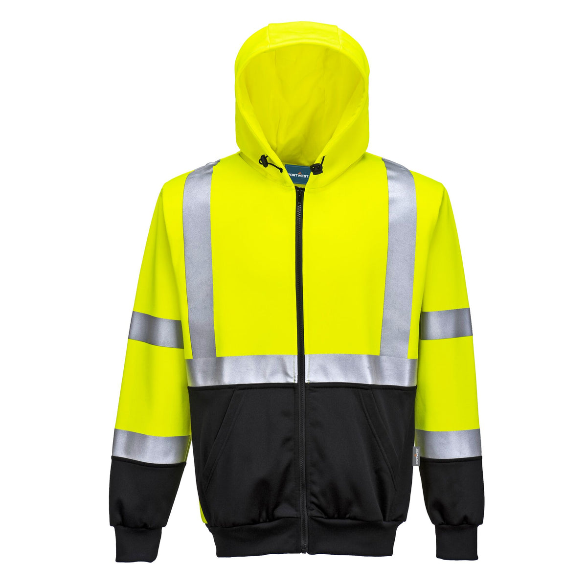 Hi-Vis Tweekleuren Hoody met rits - Portwest B315 Portwest