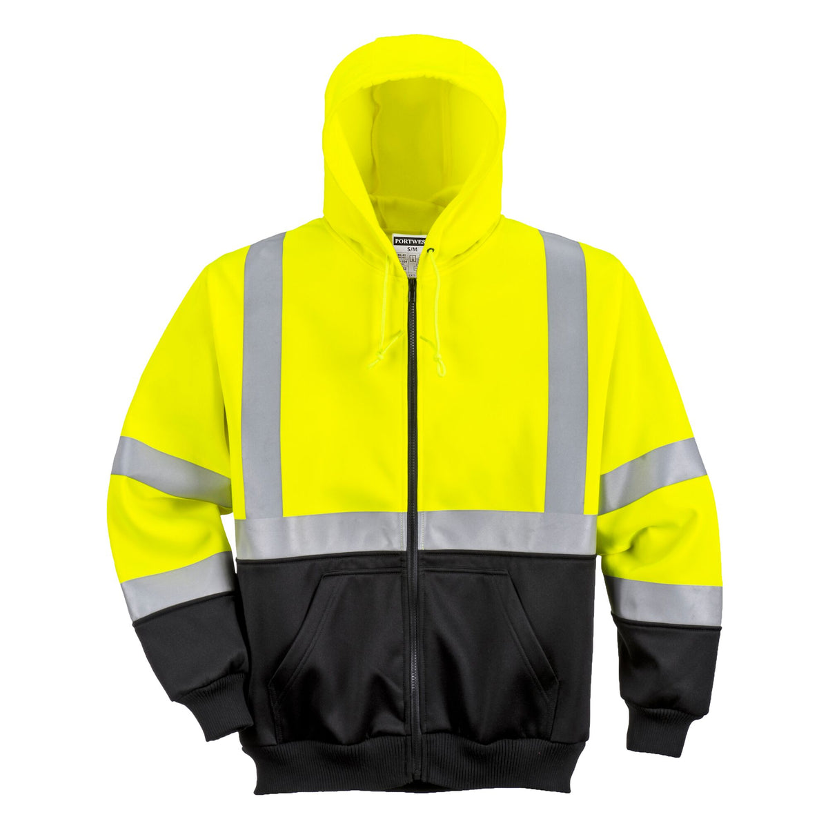 Hi-Vis Tweekleuren Hoody met rits - Portwest B315 Portwest