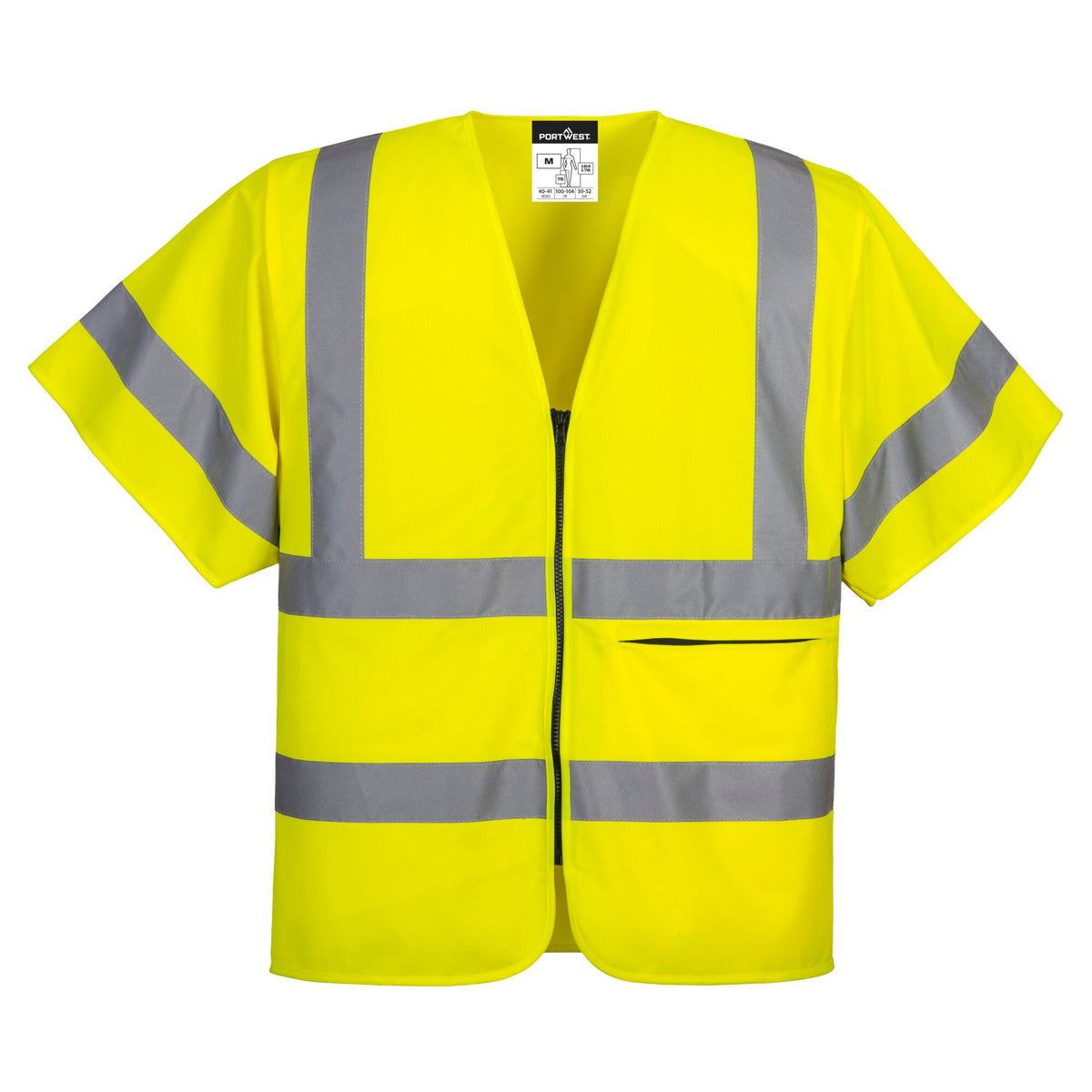 Vest met Rits en Halve Mouwen. - Portwest C372 Portwest
