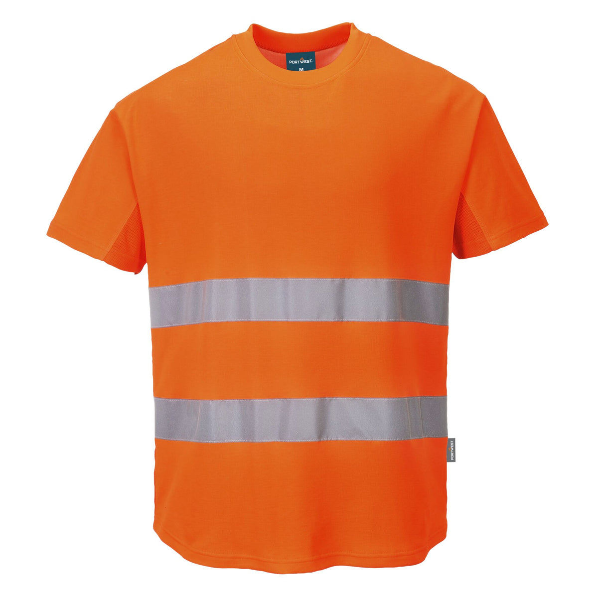 T-shirt de Alta Visibilidade em Algodão com Inserção de Malha Comfort - Portwest C394