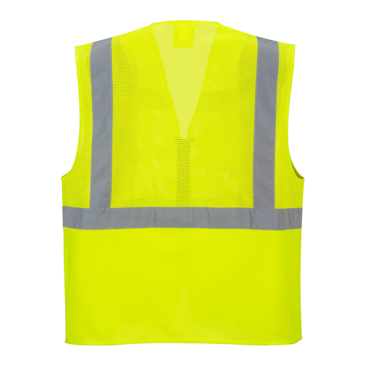 Madrid Hi-Vis Half Mesh Executive Vest - Portwest C496