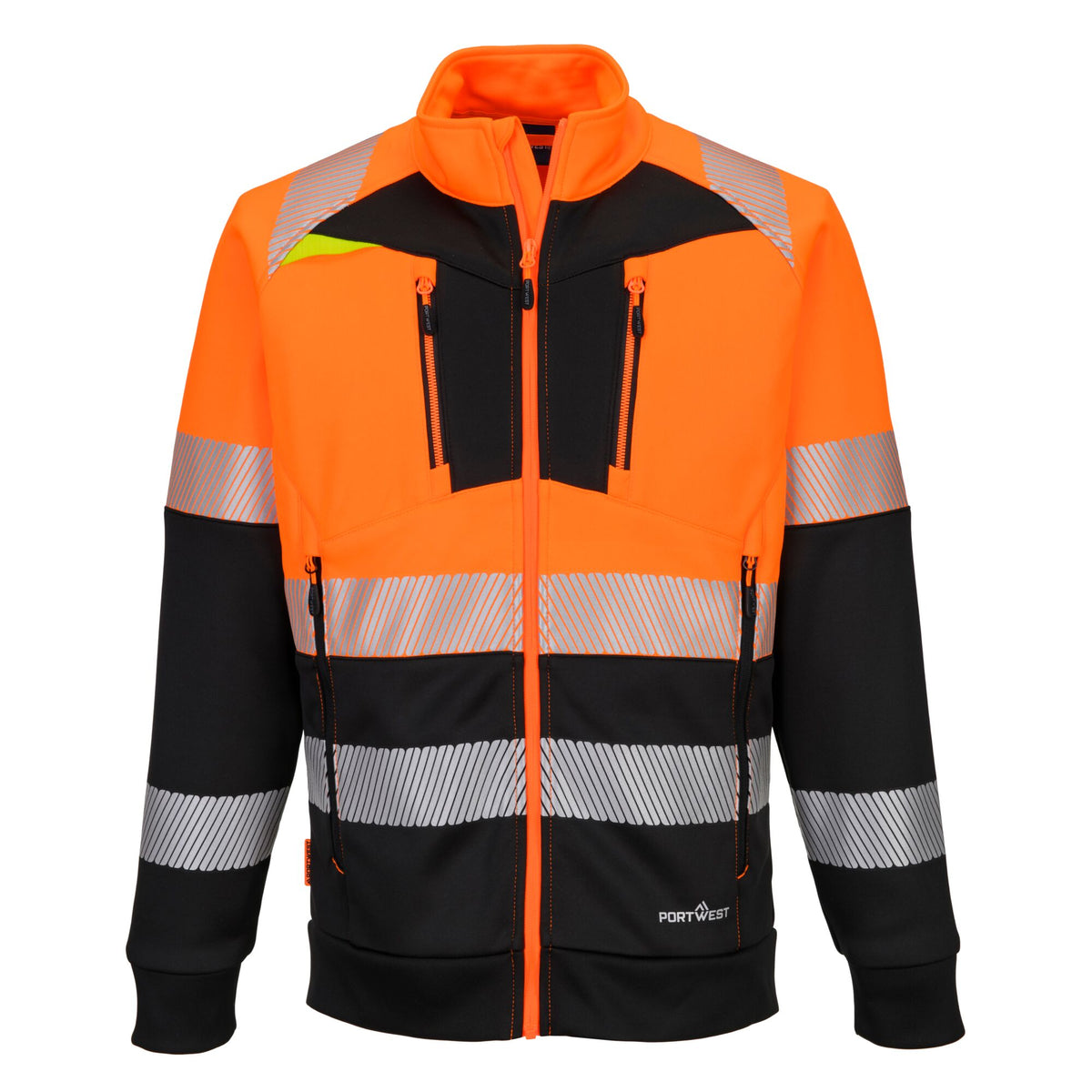 DX4 Hi-Vis klasse 1 Sweatshirt met rits - Portwest DX490 Portwest