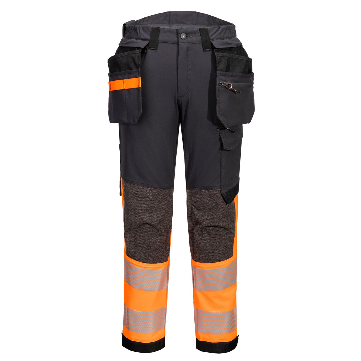EV442 - EV4 Hi-Vis stretch broek met afneembare holsterzak klasse 1 - Portwest