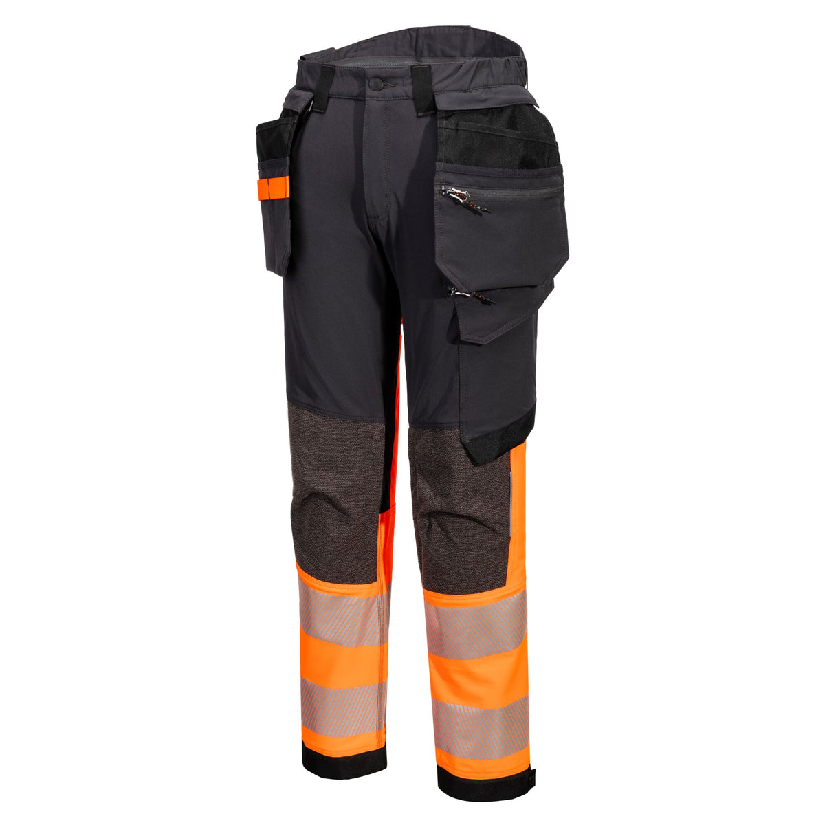 EV442 - EV4 Hi-Vis stretch broek met afneembare holsterzak klasse 1 - Portwest