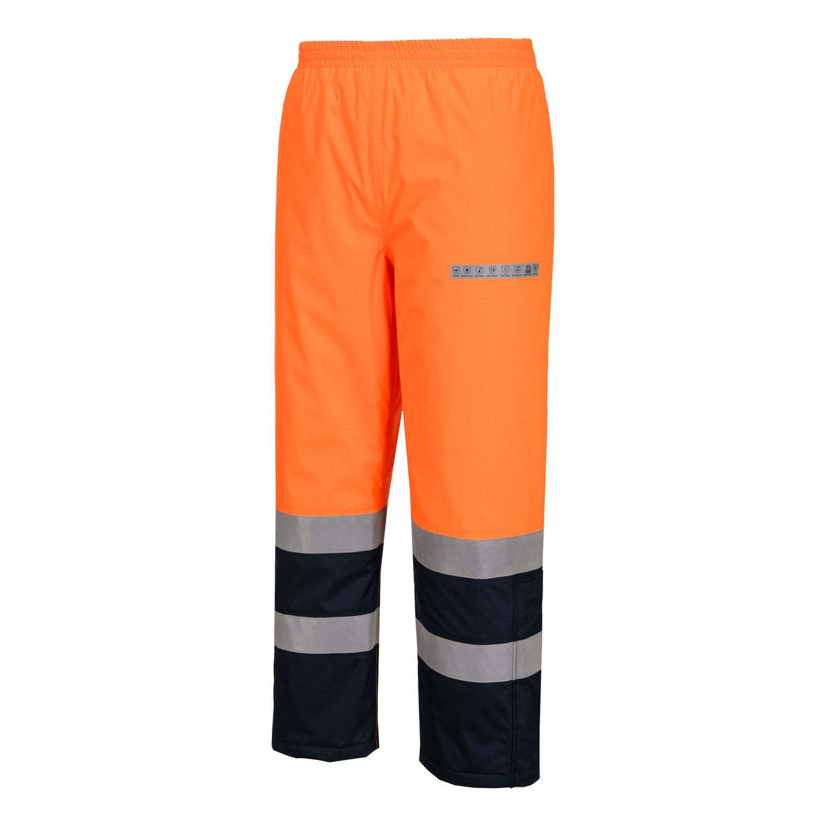 Bizflame Rain+ Hi-Vis Multi-Norm Contrast FR Winter Trousers - Portwest FR434