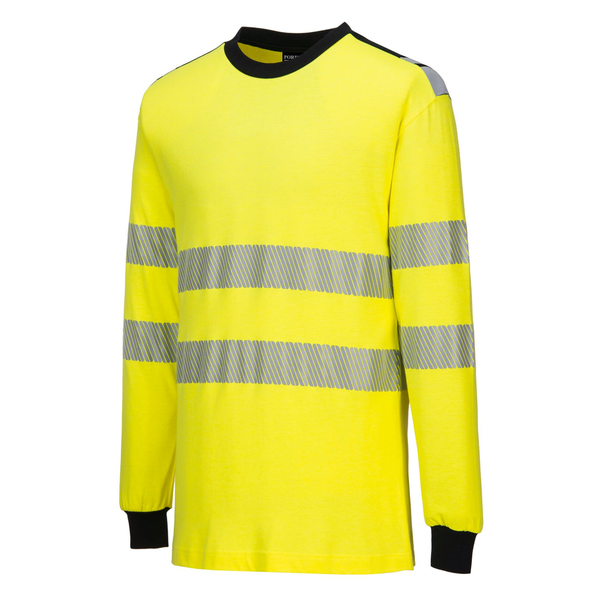 PW3 Modaflame gebreid Hi-Vis FR T-shirt met lange mouwen - Portwest FR701 Portwest