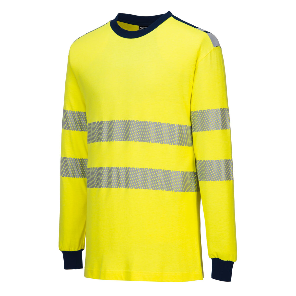 PW3 Modaflame gebreid Hi-Vis FR T-shirt met lange mouwen - Portwest FR701 Portwest