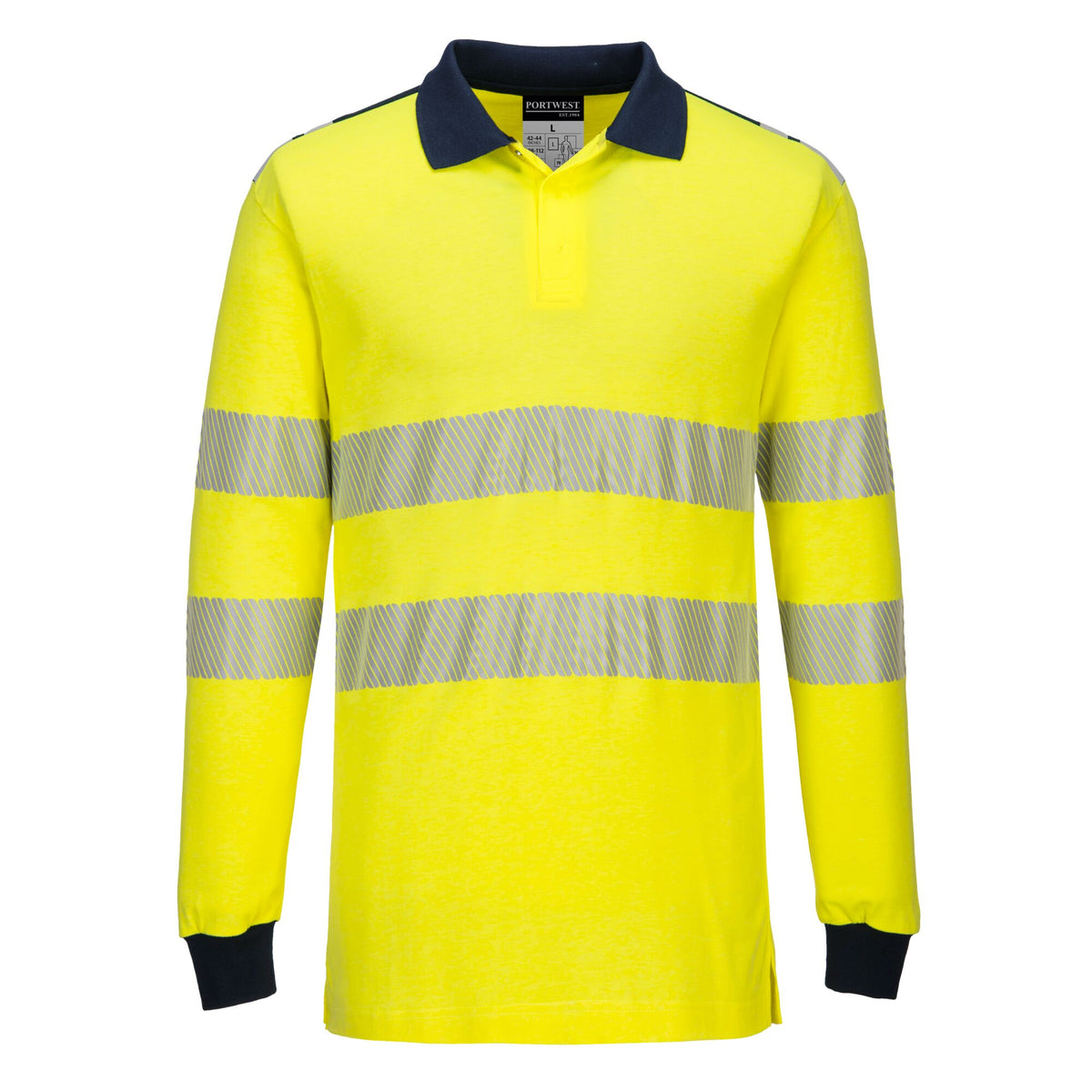 PW3 Vlamvertragende Modaflame Hi-Vis Poloshirt - Portwest FR702 Portwest
