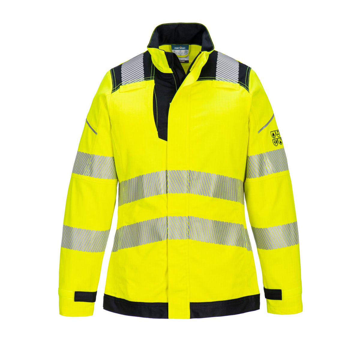 PW3 flammhemmende Modaflame Warnschutz-Damenjacke - Portwest FR715