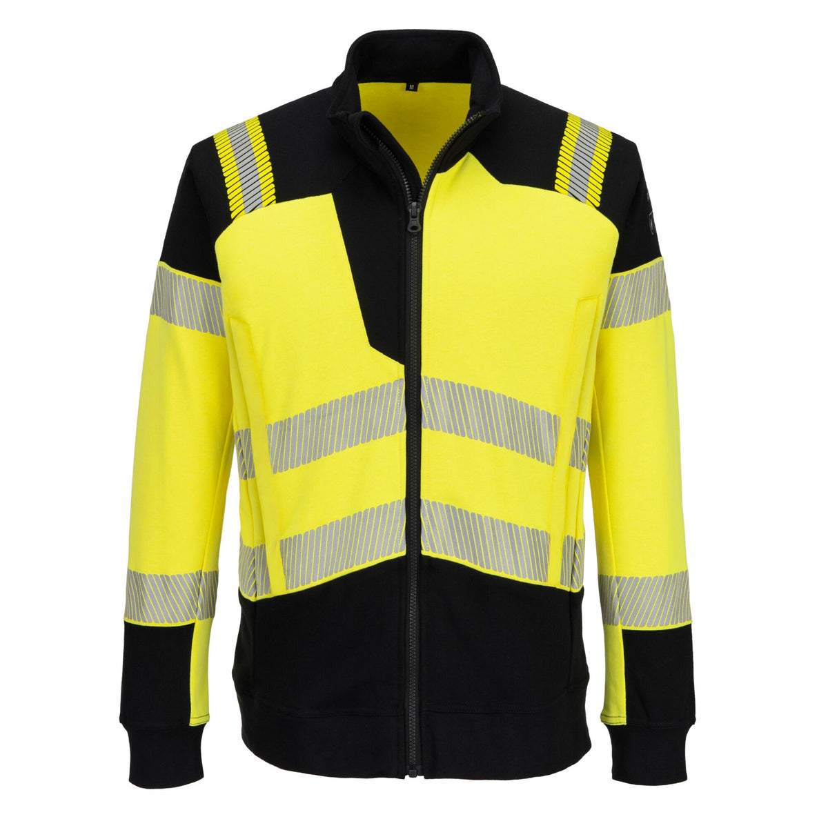 PW3 Modaflame gebreid Hi-Vis FR sweatshirt met rits - Portwest FR717